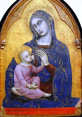 Madonna and Child  ca. 1370-1375 by Barnaba da Modena 1328-1386 Musee du Louvre  Paris